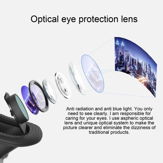 Virtual Reality Glasses Smart Full Screen 3D VR Headset Helmet Phone Lenses for Smartphones