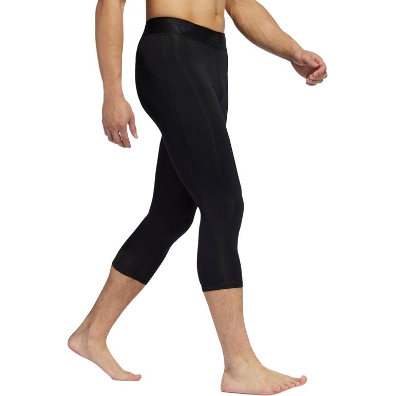 Adidas Aeroready Letter Fitness Training Tight Sweat-Wicking Seven-Quarter Pants Men Shorts Black GC8251