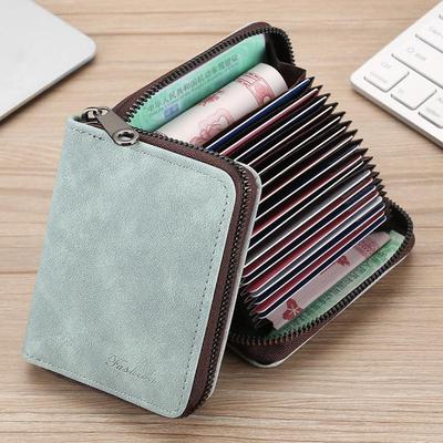 Exquisite Compact Card Holder: Ultra-Thin, Multi-Slot Design for Men and Women, Ideal for Driver's License and High-Capacity Storage.