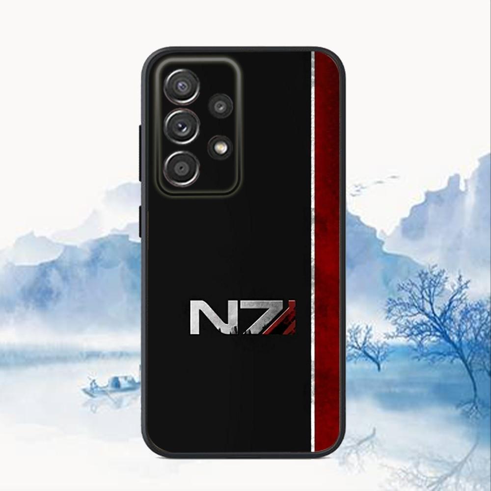 

N7 M-Mass Effect Game Phone Case For Samsung S25,S24,S21,S22,S23,S30,Ultra,S20,Plus,Fe,Lite,Note,10,9,5G Black Cover Samsung S25
