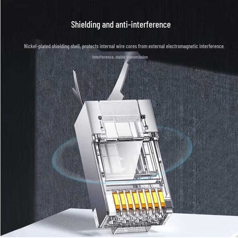 Ugreen Cat6a Shielded RJ45 Connectors (20-Pack)