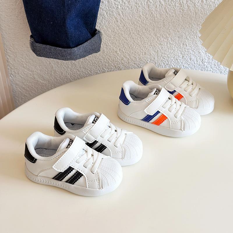 2025 toddler shoes boys and girls little white shoes baby shoes soft sole spring and autumn children's non-slip baby girl shoes