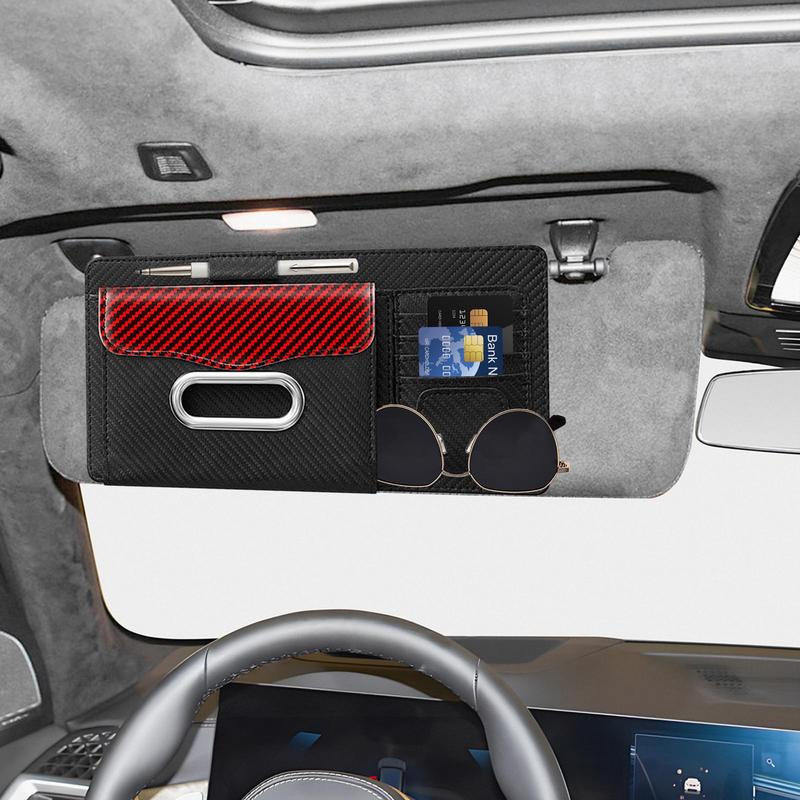 Visor Organizer Car Visor Storage Pocket Multi-Pocket Card Holder Car Truck SUV Storage Pouch Holder Car Visor Accessories