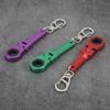 Metal Ratchet Wrench Mini Shaped Wrench Key Ring Creativity Racing Keychain  Men's Gifts