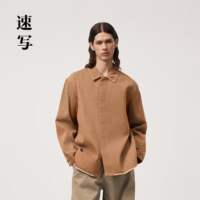 

Men s 2024 Spring Loose Fit Long-Sleeve Casual Shirt S