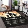 Father, Sunset Office Carpet Soft Polyester Entrance Carpet Washable Non Slip Machine Washable Indoo