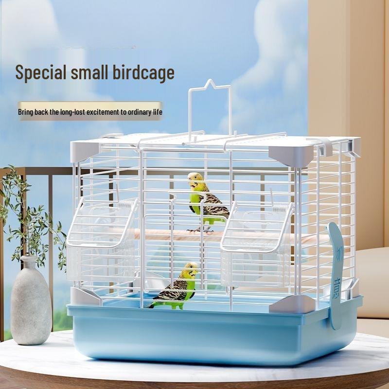 New Style Ornamental Metal Parrot Cage - Single Layer for Budgerigar, Cockatiel, Finch, and Tiger-skin Birds