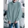 Womens Off The Shoulder Sweater Casual   Knitted Loose Long Sleeve Pullover