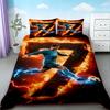 CR7 Bettwäsche-Set Fußball Cristiano Ronaldo Bettwäsche-Set für ein komfortables und atmungsaktives Schlafzimmer Geburtstagsgeschenke