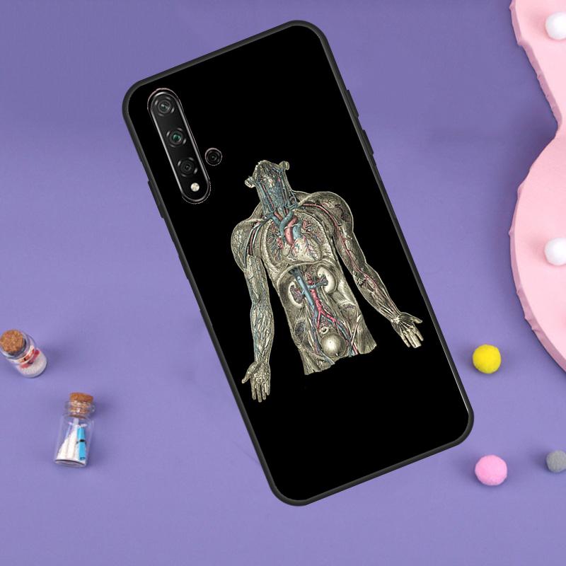 Human Anatomy For Huawei Nova 10 9 SE 3i 7i 8i 11i 12i Y60 Y61 Y70 Y72 Y73 Y90 Y91 P20 P30 P40 Lite Case