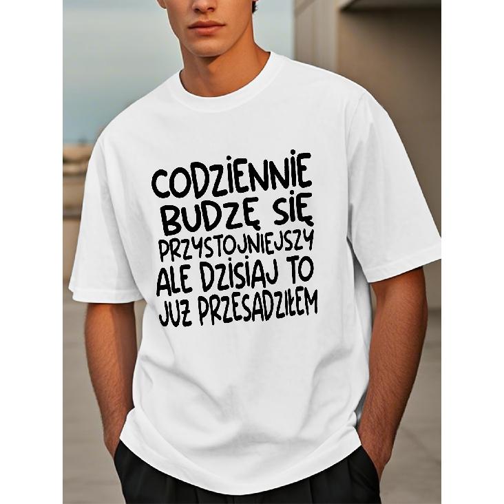 Men'S Funny Polish Quote T-Shirt - Lightweight Summer Crewneck Tee with Polish Saying, Everyday Casual Shirt for Men - Humorous Graphic Top for
