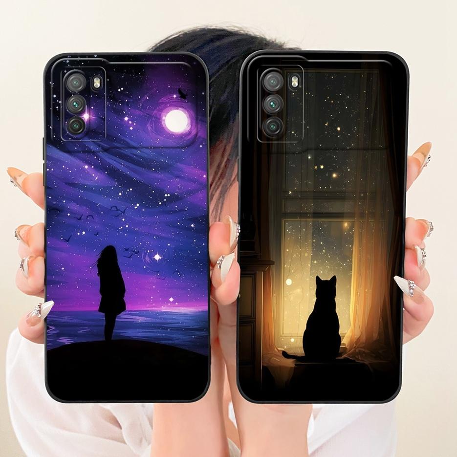 For Xiaomi Poco M3 Case PocoM3 Pro 4G Cute Fashion Cartoon Cover Soft TPU Matte Phone Case For Xiaomi Poco M3 Pro 5G Fundas Bags
