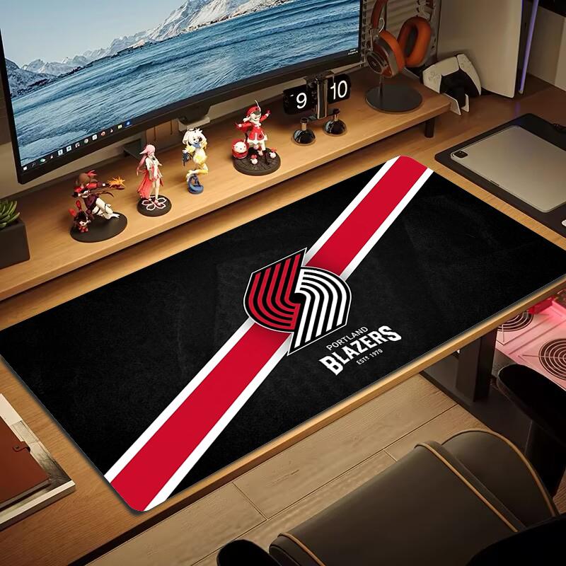 Portland Trail Blazers Mouse Pad Large Gaming Table Cushion Nonslip Laptop Tablet Big Mousepad Xxl Mat Mini Pc Playmat With Lock Edge