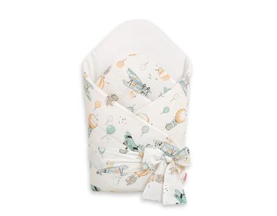 Baby Wrap with Ties 2 In 1, Stiffened and Soft - Sky Adventure