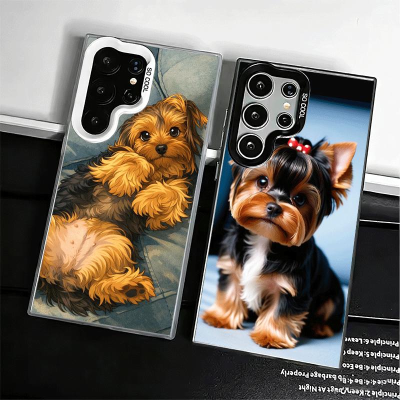 Yorkshire Terrier Dog Soft Phone Case for Samsung Galaxy S24 S25 FE S26 Edge S23 Ultra S22 Plus S21 + Shockproof Cover Back Shel