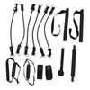 Pilates Bar Kit 20 30 40 Lbs Resistance Bands Adjustable Pilates Workout Equipment with Storage Bag for Home Fitness