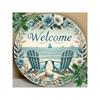 Summer Beach Metal Wall Art Engraved Sign Home Decor