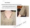 Frühling 2024 Damen Retro Chinesischer Stil Bestickte Kunstseide Tang Bluse
