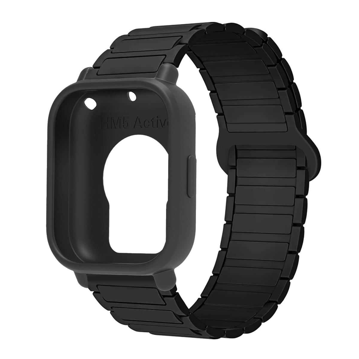 

Protector Case+Silicone Strap For Xiaomi Redmi Watch 5 active/5 Lite Full Cover Screen TPU Soft Shell and Magnetic Sport Band Redmi Watch 5 Lite