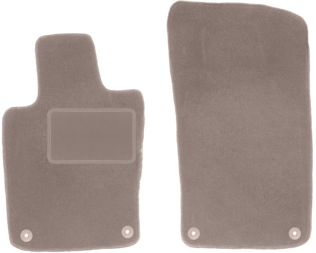 Beżowe dywaniki przednie do: Porsche Panamera fastback (2009-2016)