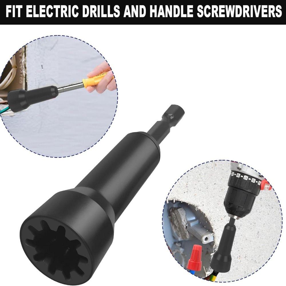 Twisting Adapter Wire Twisting Spinner Enhanced Wiring Efficiency Wire Twister Connector Socket