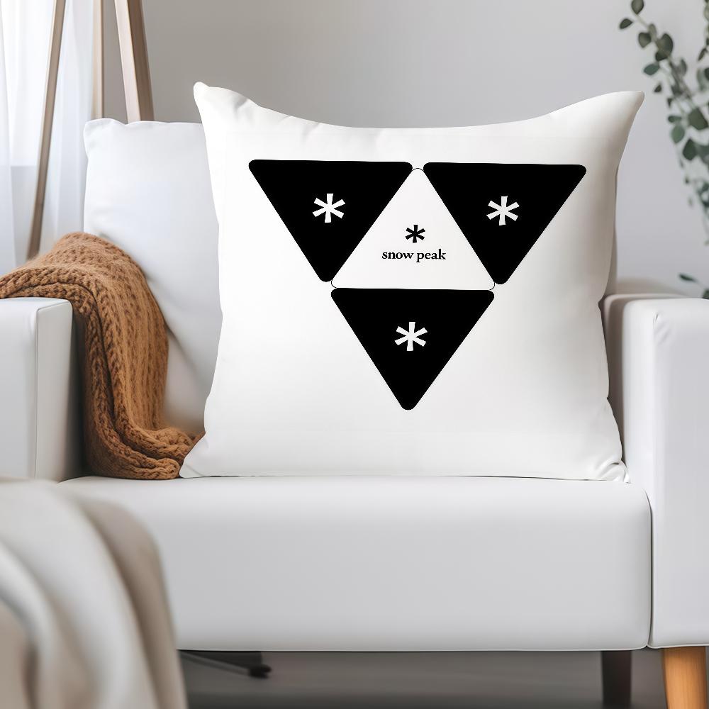 Japanese Outdoor Brand S-Snow P-Peak Pillow Case Applicable Space For Guest Rooms Interiors Cars Office House Decoration