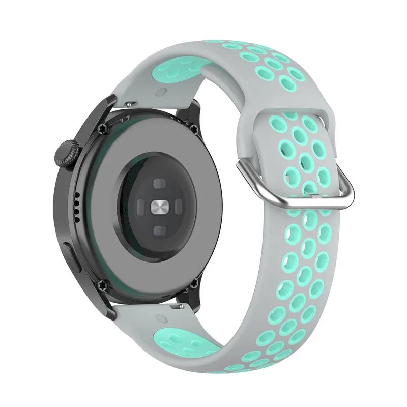For 20mm 22mm Silicone Strap for Samsung Galaxy Watch Active 2 3 Gear S2 Wristband/Xiaomi Amazfit Bip Huawei Sports Strap
