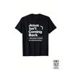 Humorvolles T-Shirt für Männer - Das Design mit Bumerang-Illustration wird nicht zurückkommen, schwarzes Rundhals-Kurzarmshirt