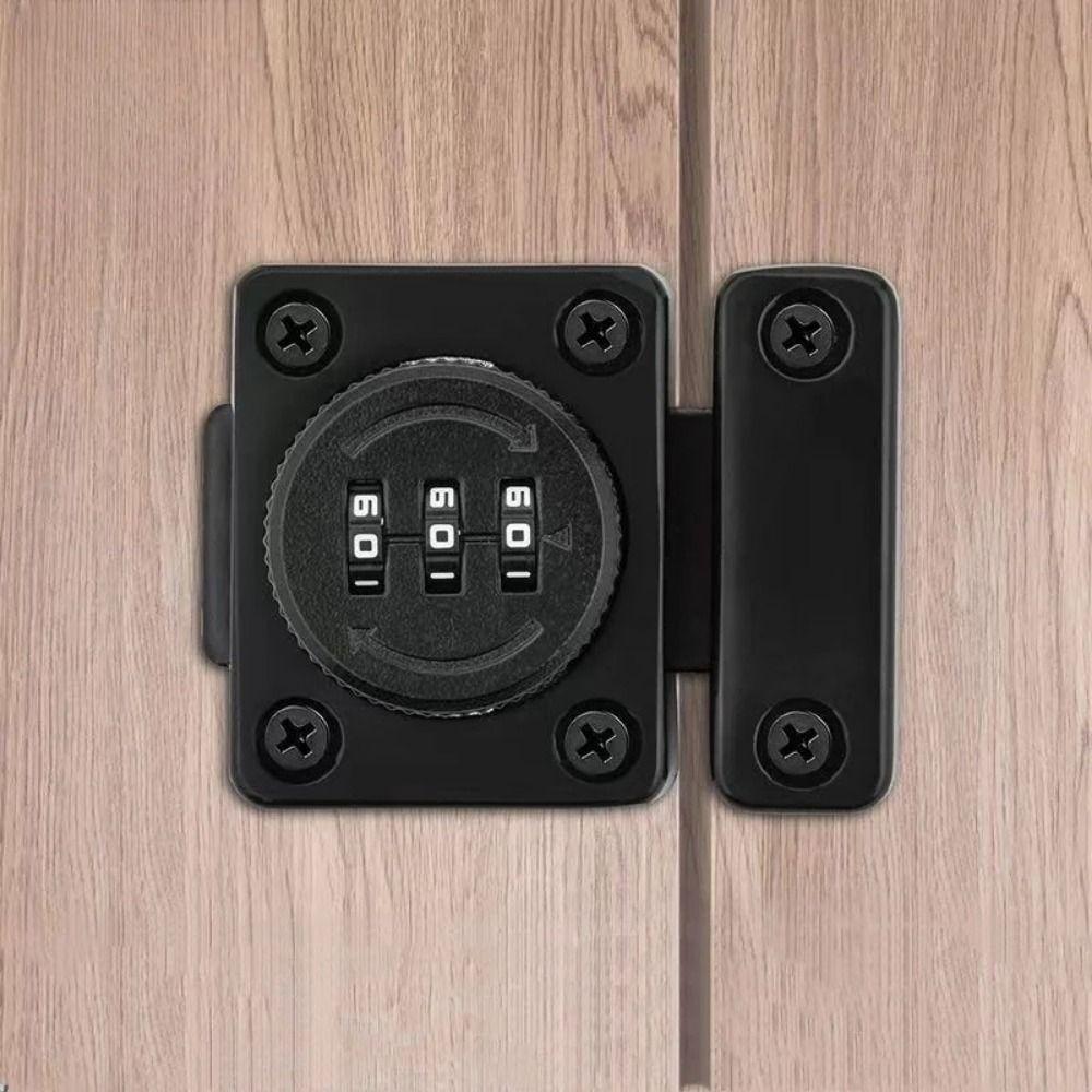 Security Protection Password Lock with 3 Digits Anti-Theft Door Password Catch  Entry Gate