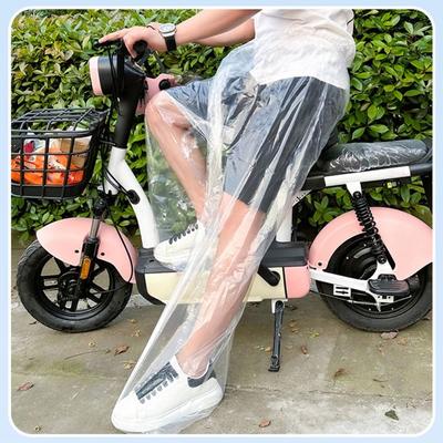 1PC Transparent Thickened Disposable Raincoat Foot Sealing Foot Wrap Rainpants Waterproof Oil Resistant Pants For Outdoor