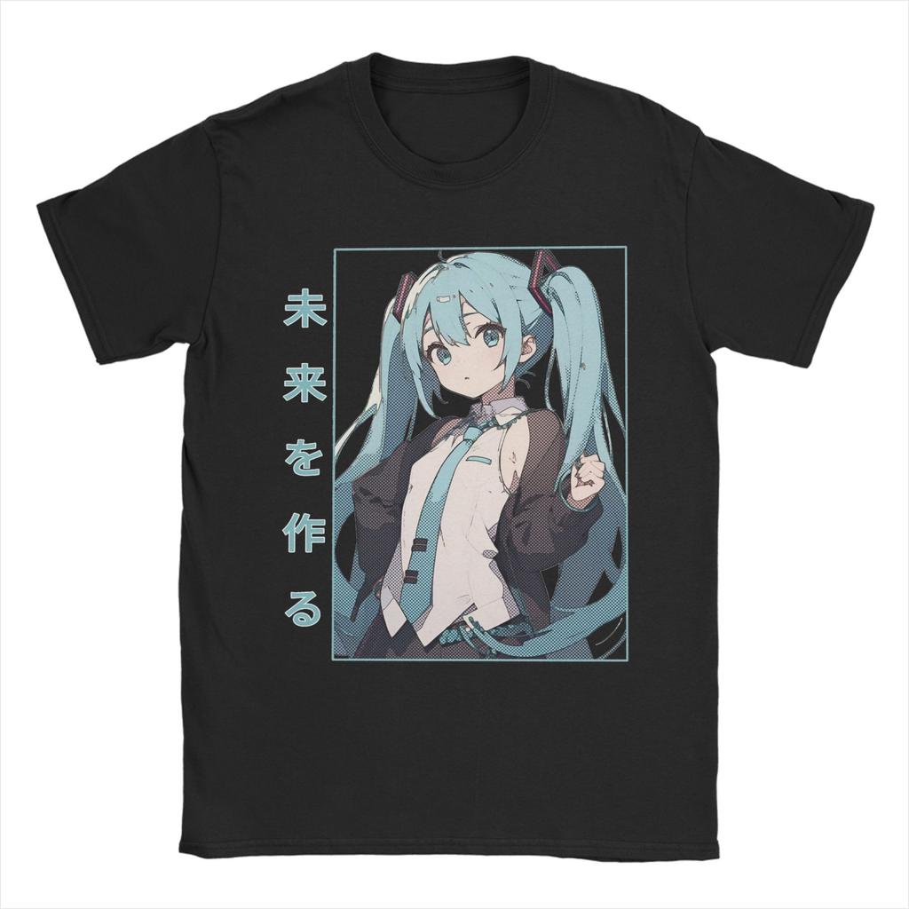 The Diva Hatsunes Mikus T Shirt for Men Women Cotton Novelty T-Shirt Round Collar Tee Shirt Short Sleeve Tops Plus Size