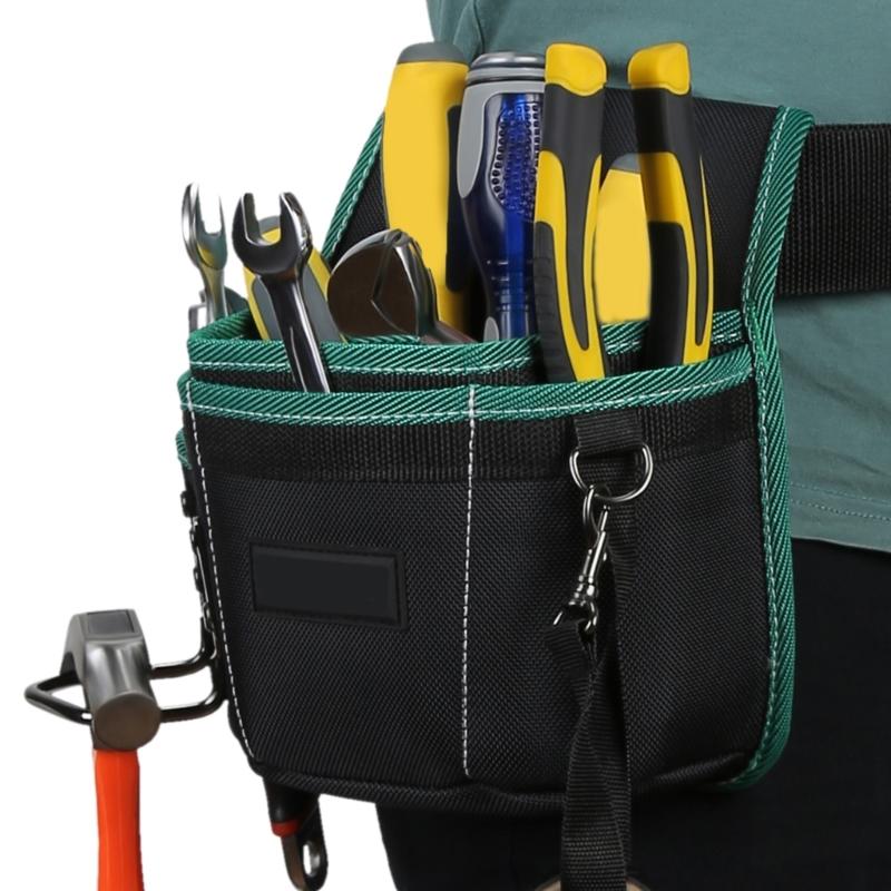 Tear Resistant Tool Belt Pouch for Carpenters and Electricians with Comfortable Fit and Enhances Portability