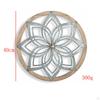 Circular Wall Decorative Medallion, Creative Home Sculpture Decoration, Metal Wooden Craft