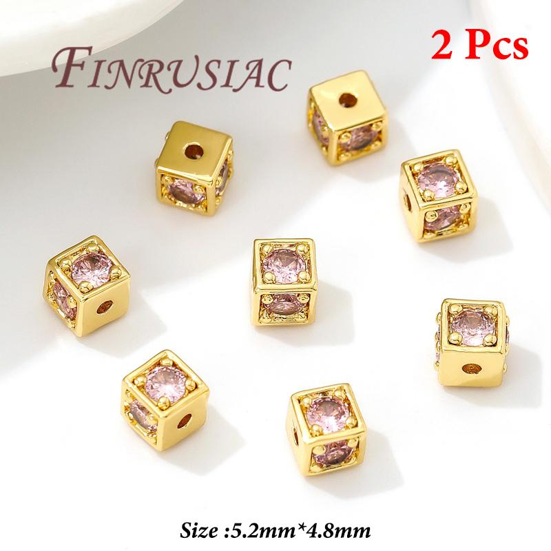 18K Gold Plated Metal Beads,Spacer Beads For Bracelets,Separator For Bead,DIY Jewelry Accessories,Necklace Bead Findings