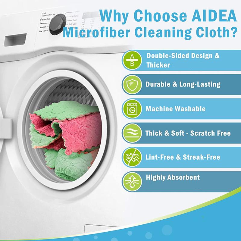 50/30/10/5pcs Microfiber Towel Absorbent Kitchen Cleaning Cloth Non-stick Oil Dish Towel Rags Napkins Tableware Household Towel