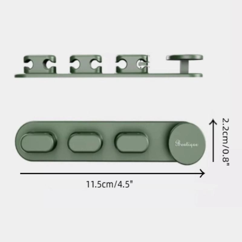 Desktop Cute Cable Organizers Holder Clip Desk Tidy Organiser Selfadhesive Wall Mounted Cable Management Office Wire Cord Holder