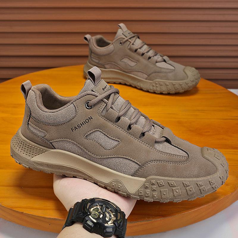 

Мужские походные туфли весенне-летние новые дышащие для работы на стройке нескользящие износостойкие спортивные туфли повседневные кеды 44