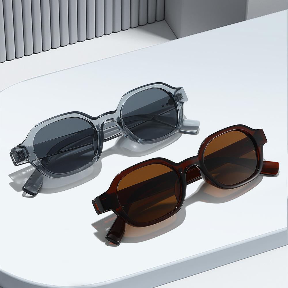 European and American Niche Trendy Brand Multilateral Square Fashion Men's Sunglasses Travel Light Luxury Women's Sunglasses