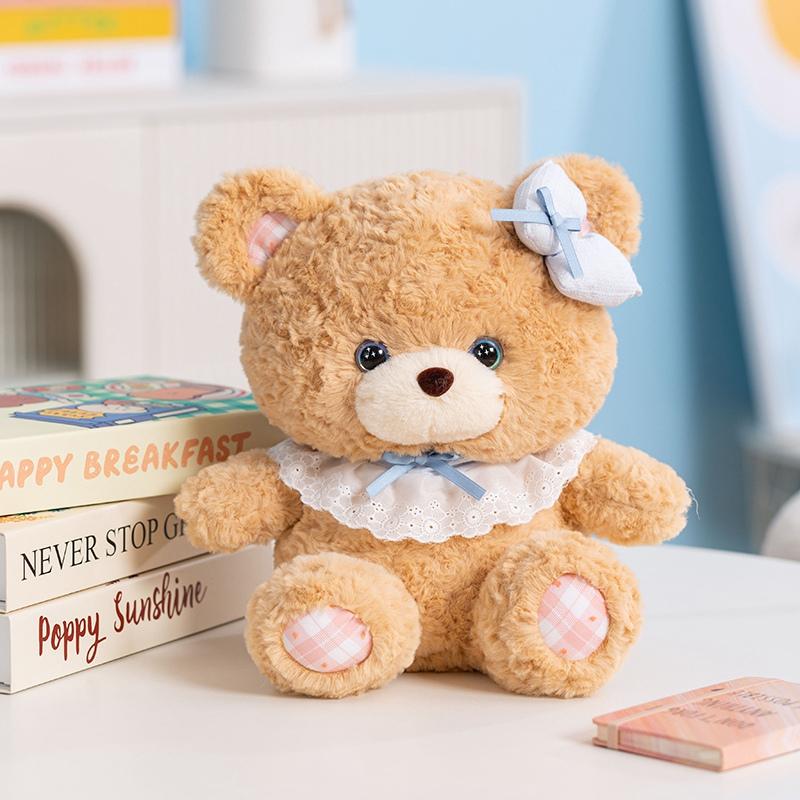 Kawaii Bear / Rabbit Plush Toys Adorable Bunny Dolls Stuffed Hug Pillow Soft Animal Cushion Girls Kids Birthday Christmas Gifts