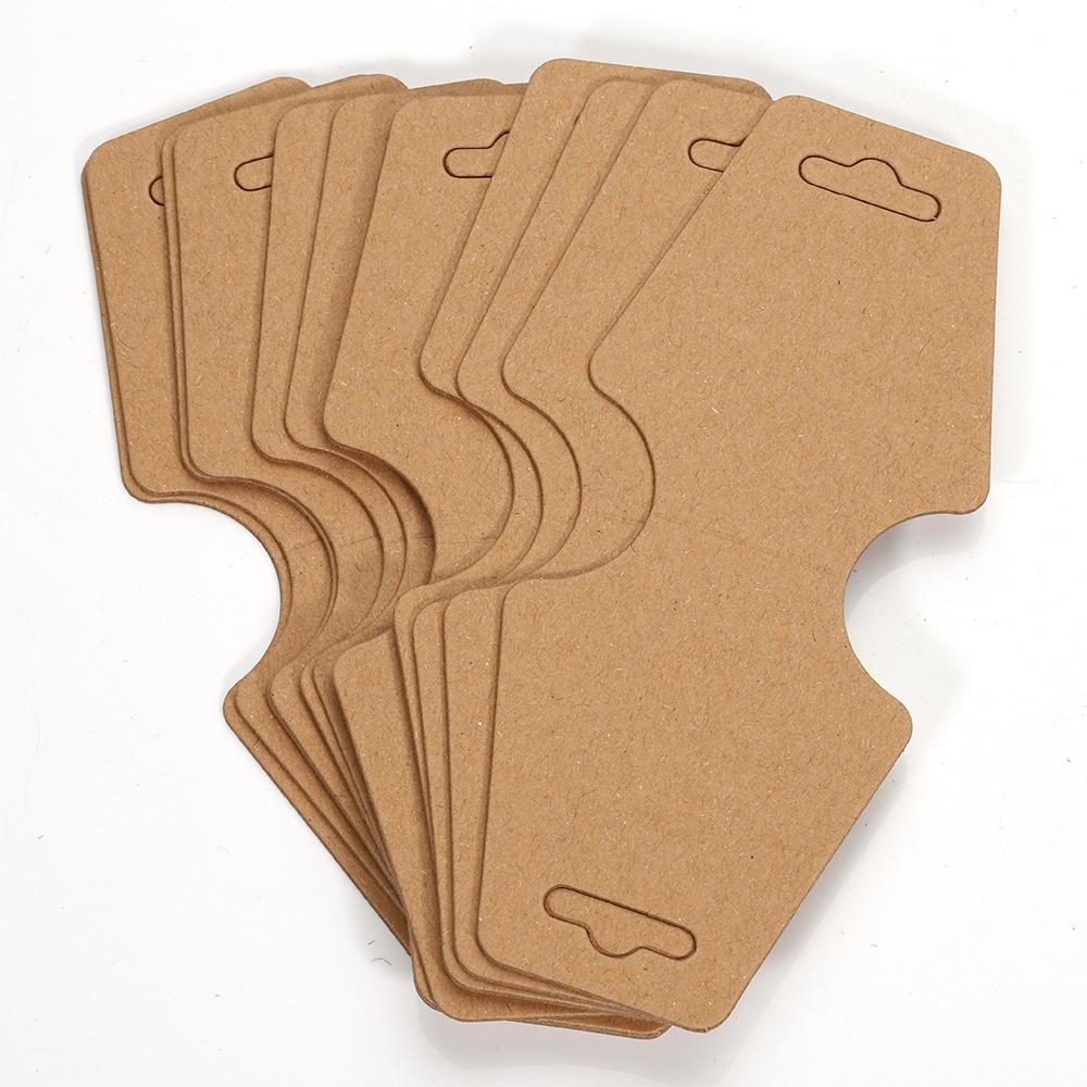 50pcs 12x5cm Key Display Card Jewelry Stand Tag For Keychains Scrunchies Holder Supplies Organizer Packaging Small Businessess