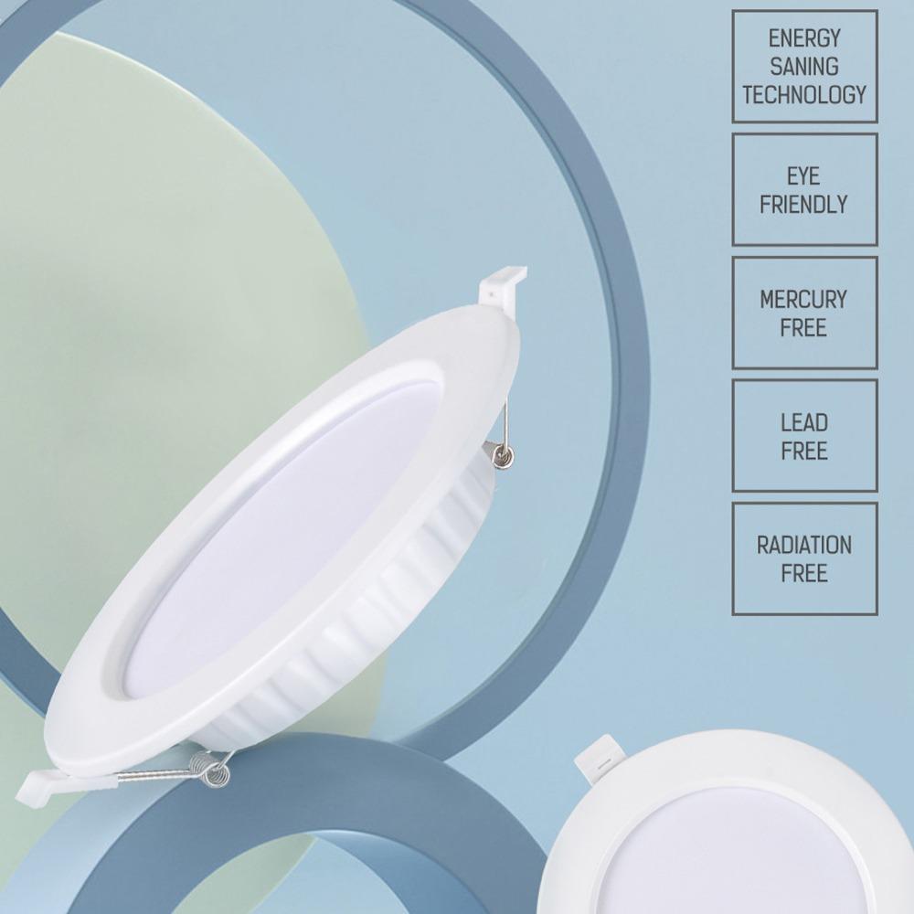 Recessed LED Downlight 12W Compact Downlight Easy Install Ceiling Light Kitchen