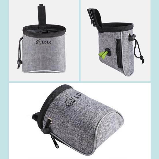 Dog Treat Pouch Multifunctional with Waist Belt Oxford Cloth Large Capacity Dog Snack