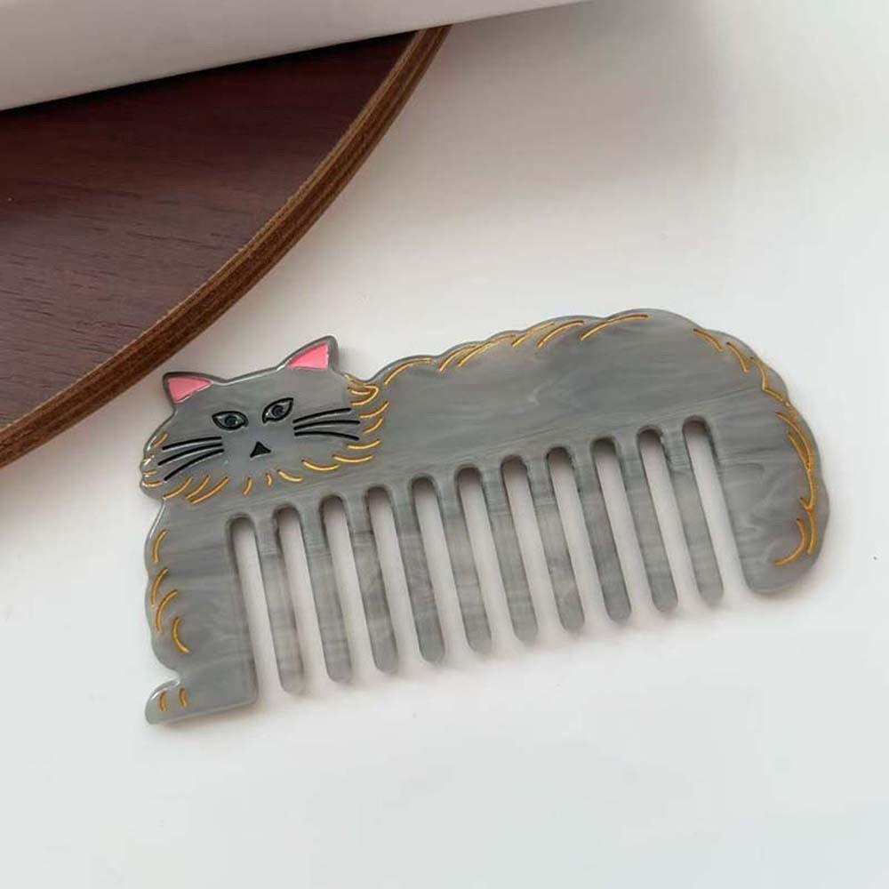 Acetate Makeup Comb Cat Hairdressing Combs Creative Acetic Acid Comb  Barber Shop Salon