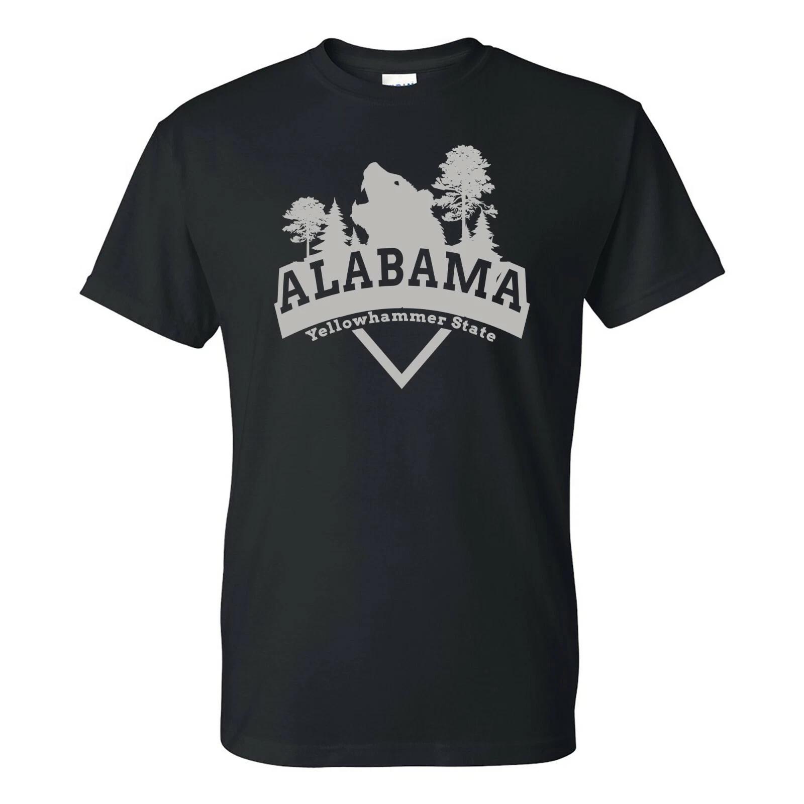 Alabama Bear Arch - Hometown State Pride T Shirt - Black L
