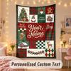 Wall Hanging TapestryChristmas Custom Name Print Art For Indoor Home Room Decoration Holiday Gift