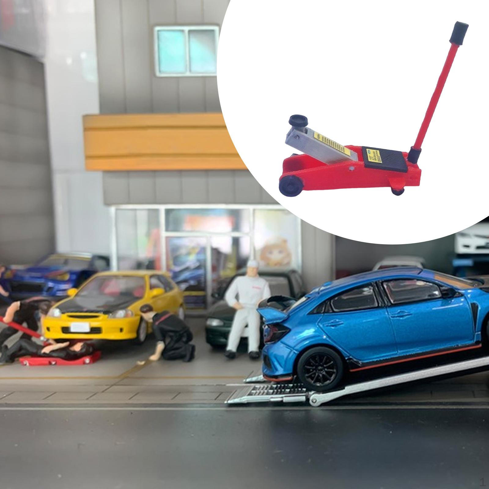 

1/18 Модель автомобильного подъемника Миниатюрная скульптура Машины Игрушки для сцены обслуживания транспортных средств Мастерская красный