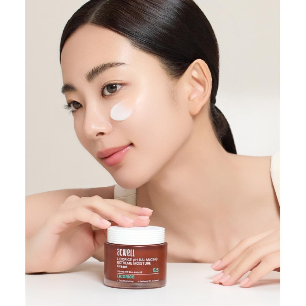 Acwell Licorice Water Ph Balancing Extreme Moisture Cream 55ml NONE