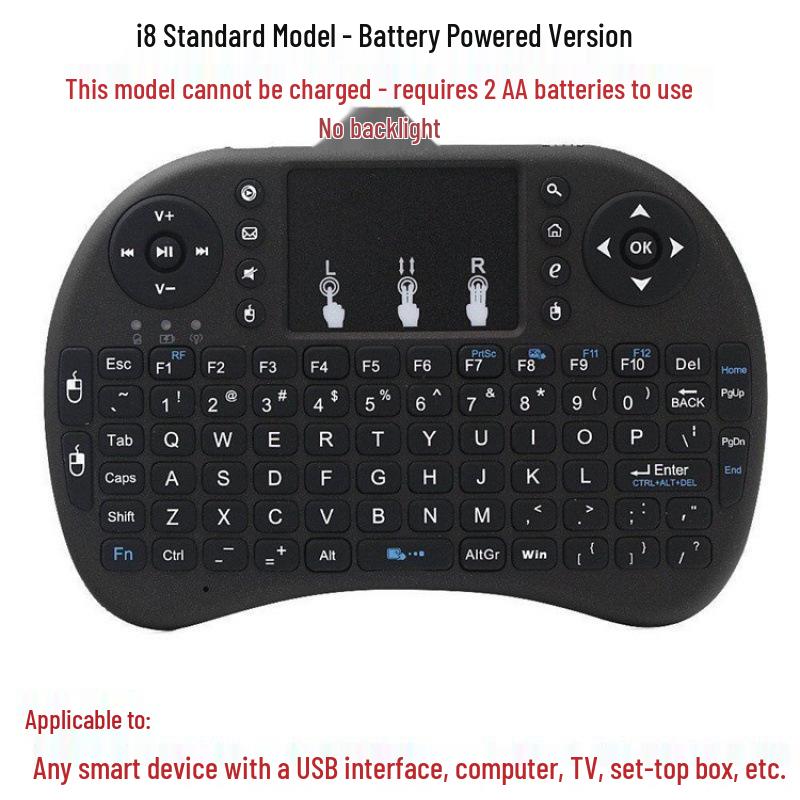 Compact Wireless Backlit Keyboard and Air Mouse - Orange Banana Pie Compatible