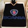 Scania Griffin Head Nákladní Auto Logo Samolepka Deku Deku na Pohovku Kempování Digitální Tisk Venkovní Plyšová Deku Lze Prát v Pračce