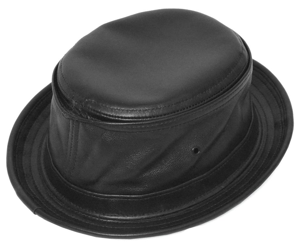 [New York Hat] 9246 Lambskin Stingy (Black, M)